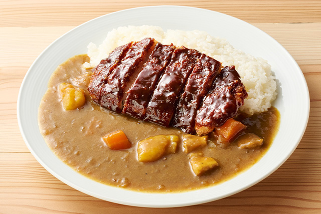 [Original] Curry with Miso Pork Cutlet